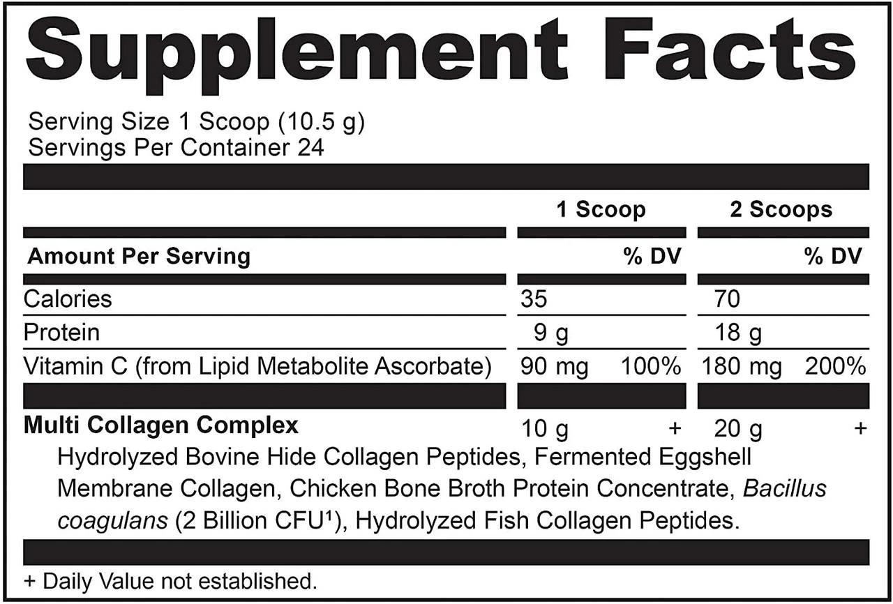 Ancient Nutrition Dr. Axe Multi Collagen Protein 24 Servings Vanilla - Image 2