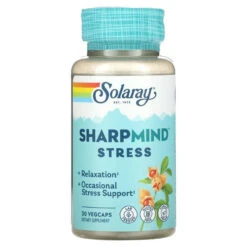 Solaray Sharp Mind Nootropics Stress 30 Veg Caps