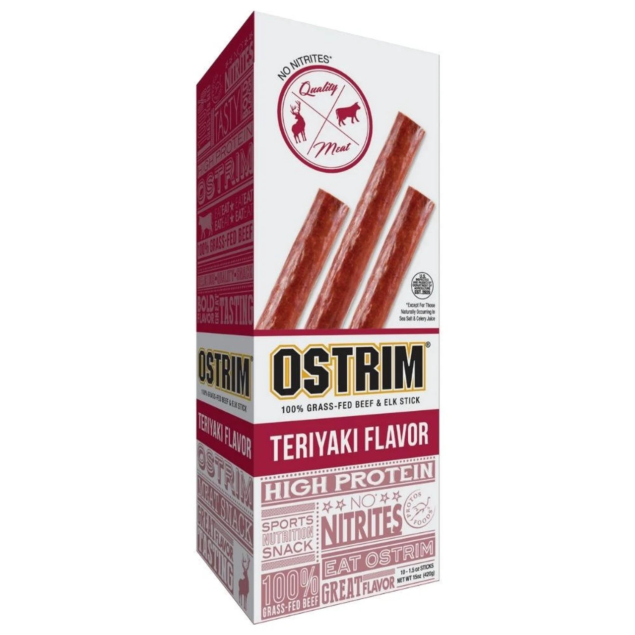 Ostrim Beef/Elk Stick 10 Count - 1.5 Oz.