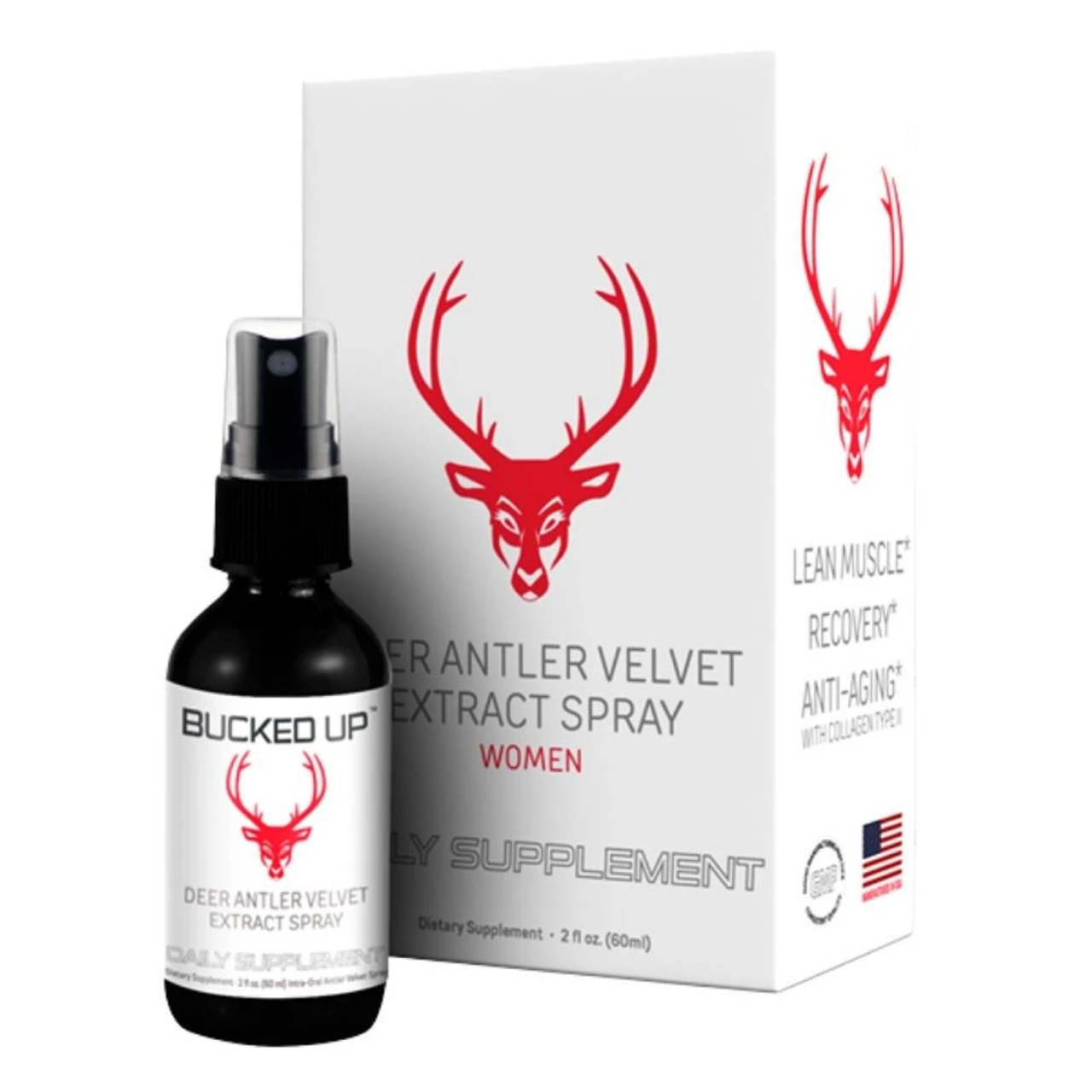 Bucked Up Deer Antler Velvet Spray Hers 2oz