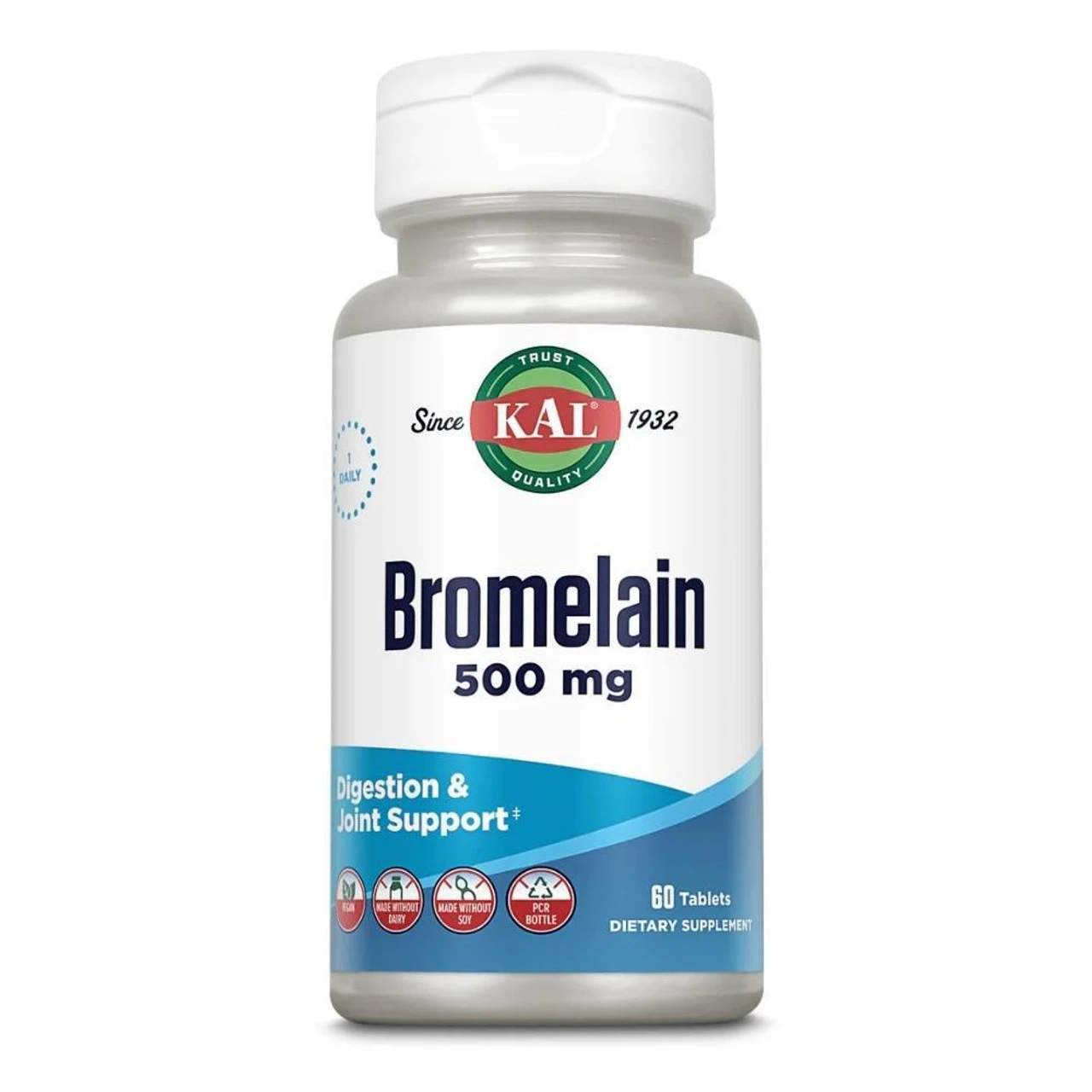 KAL Bromelain 500mg 60 Tablets
