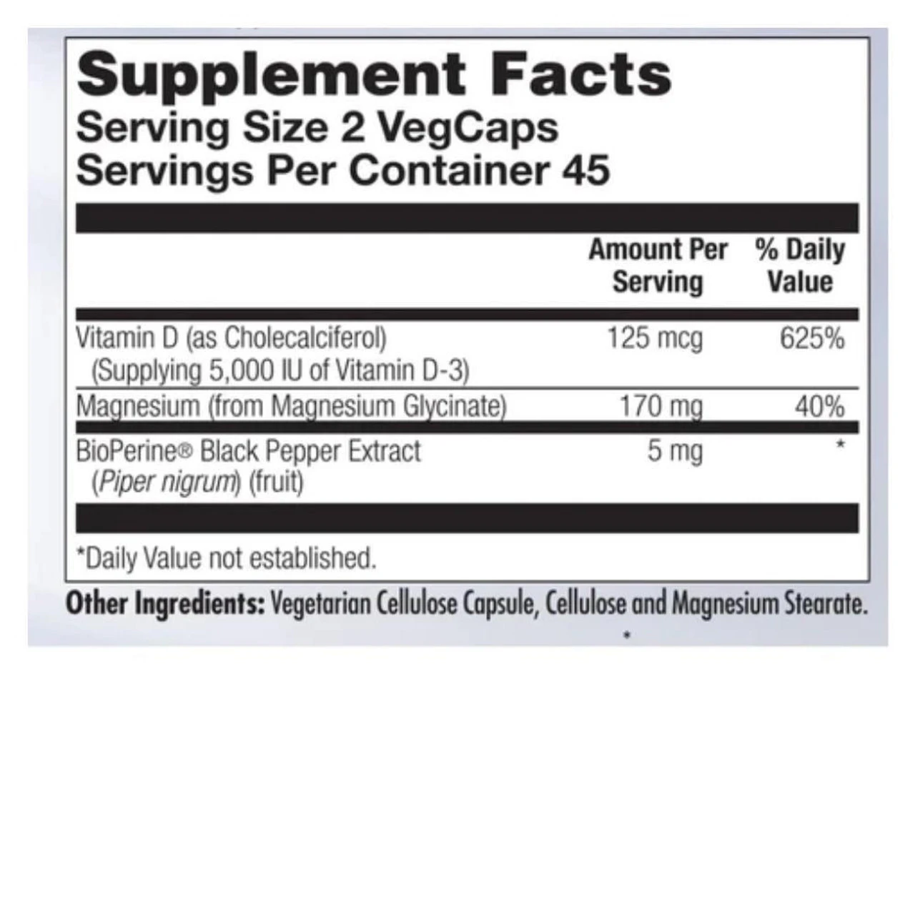 KAL D-3 Magnesium Glycinate 90 Capsules - Image 2