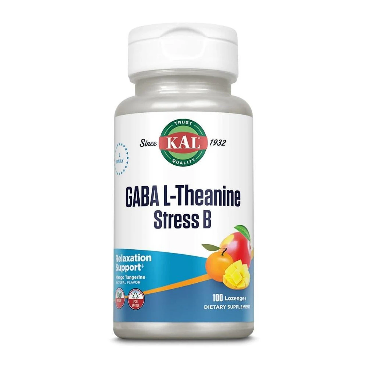 KAL GABA L-Theanine Stress B 100 Lozenges