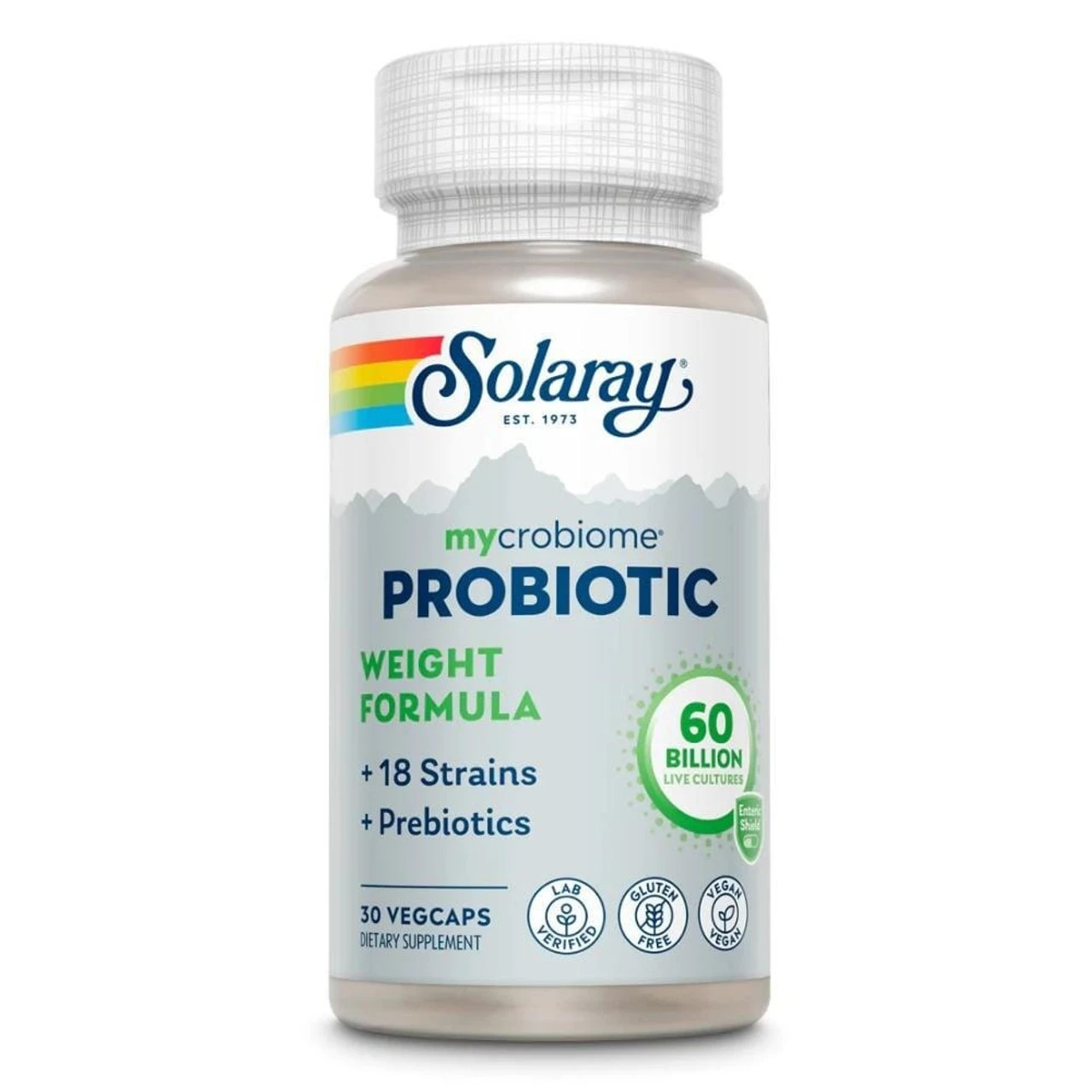 Solaray Mycrobiome Probiotic 30 Veg Caps Weight Formula - Image 2