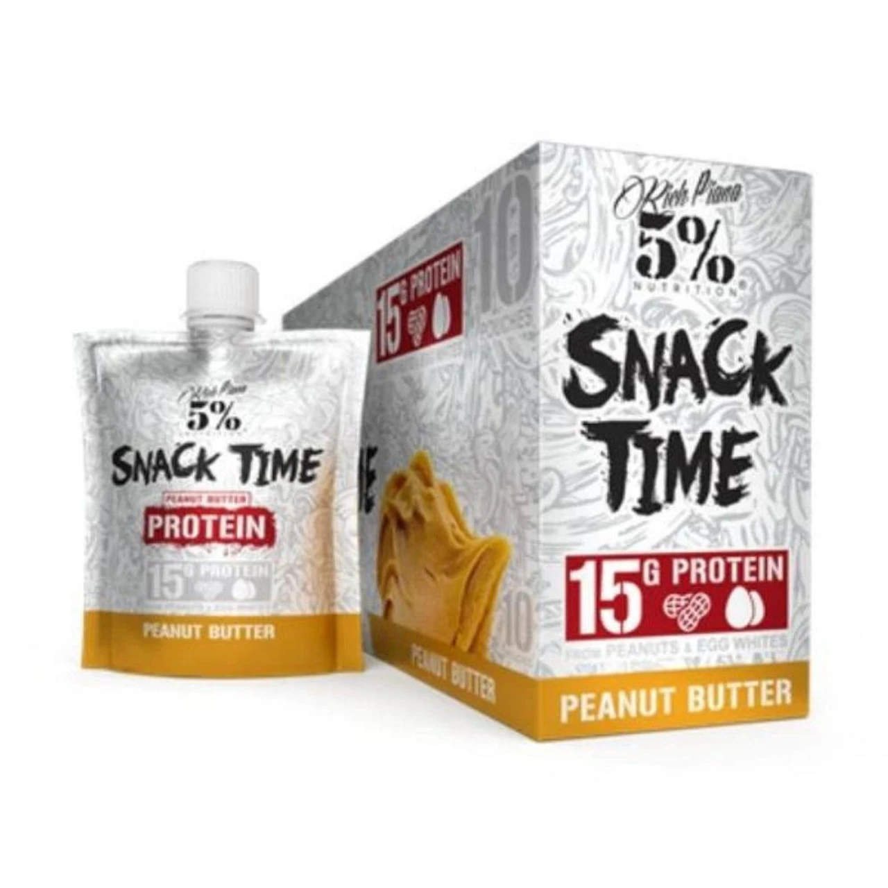 5% Nutrition Snack Time Protein Peanut Butter 10/Pack - Image 2
