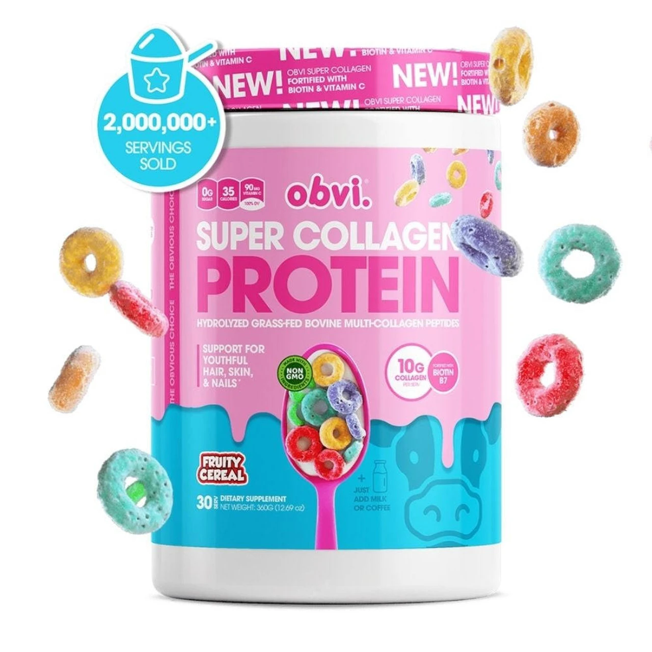 Obvi Super Collagen Protein 30 Servings - Image 5
