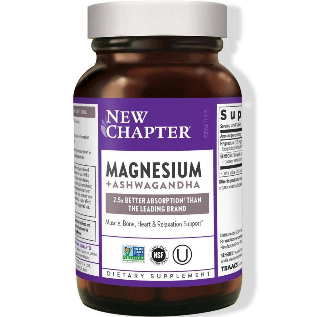 New Chapter Magnesium + Ashwagandha 60 Tabs