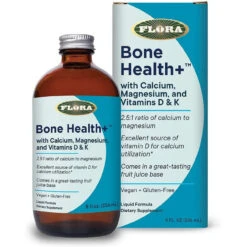 Flora (Udos' Choice) Bone Health + With Calcium, Magnesium, Vitamin D & K 8oz
