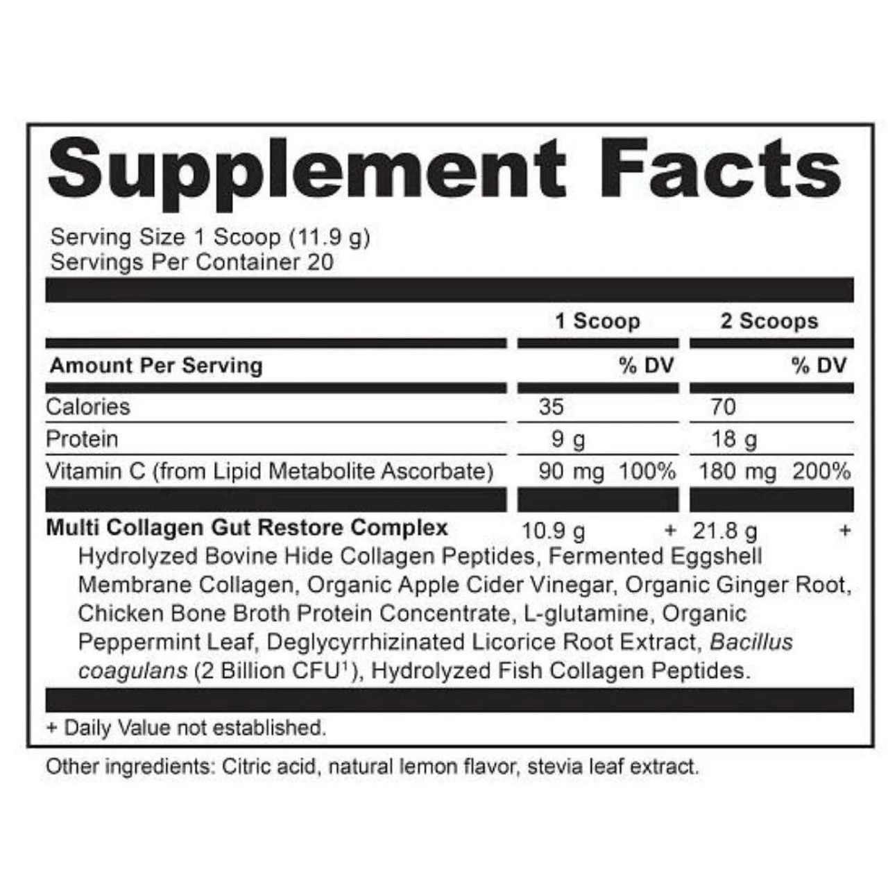 Ancient Nutrition Dr. Axe Multi Collagen Protein 24 Servings Gut Restore - Image 2