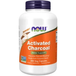 Now Foods Activated Charcoal 200 Veg Caps