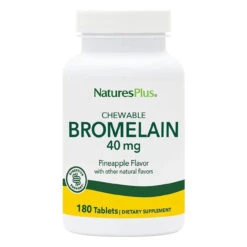Nature's Plus Bromelain 40mg 180 Chewable Tablets