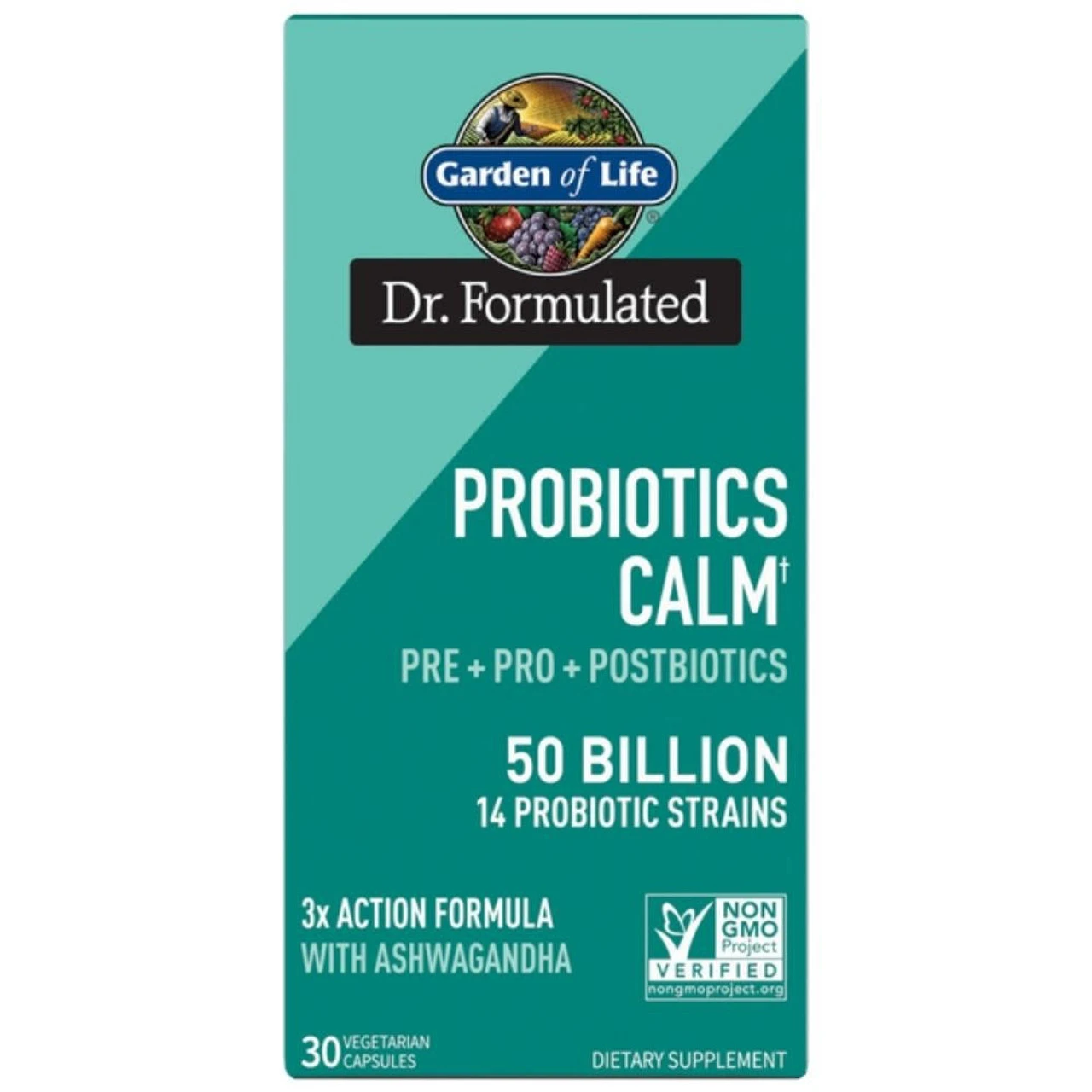Garden Of Life Dr. Formulated Probiotic 50 Billion CFU Calm 30 Veg Caps