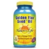 Nature's Life Golden Flax Seed Oil 1000mg 180 Softgels