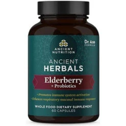 Ancient Nutrition Elderberry + Probiotics 60 Capsules