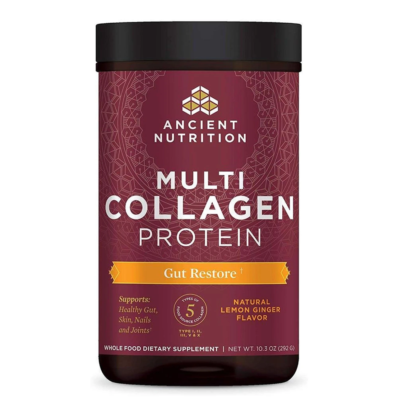 Ancient Nutrition Dr. Axe Multi Collagen Protein 24 Servings Gut Restore