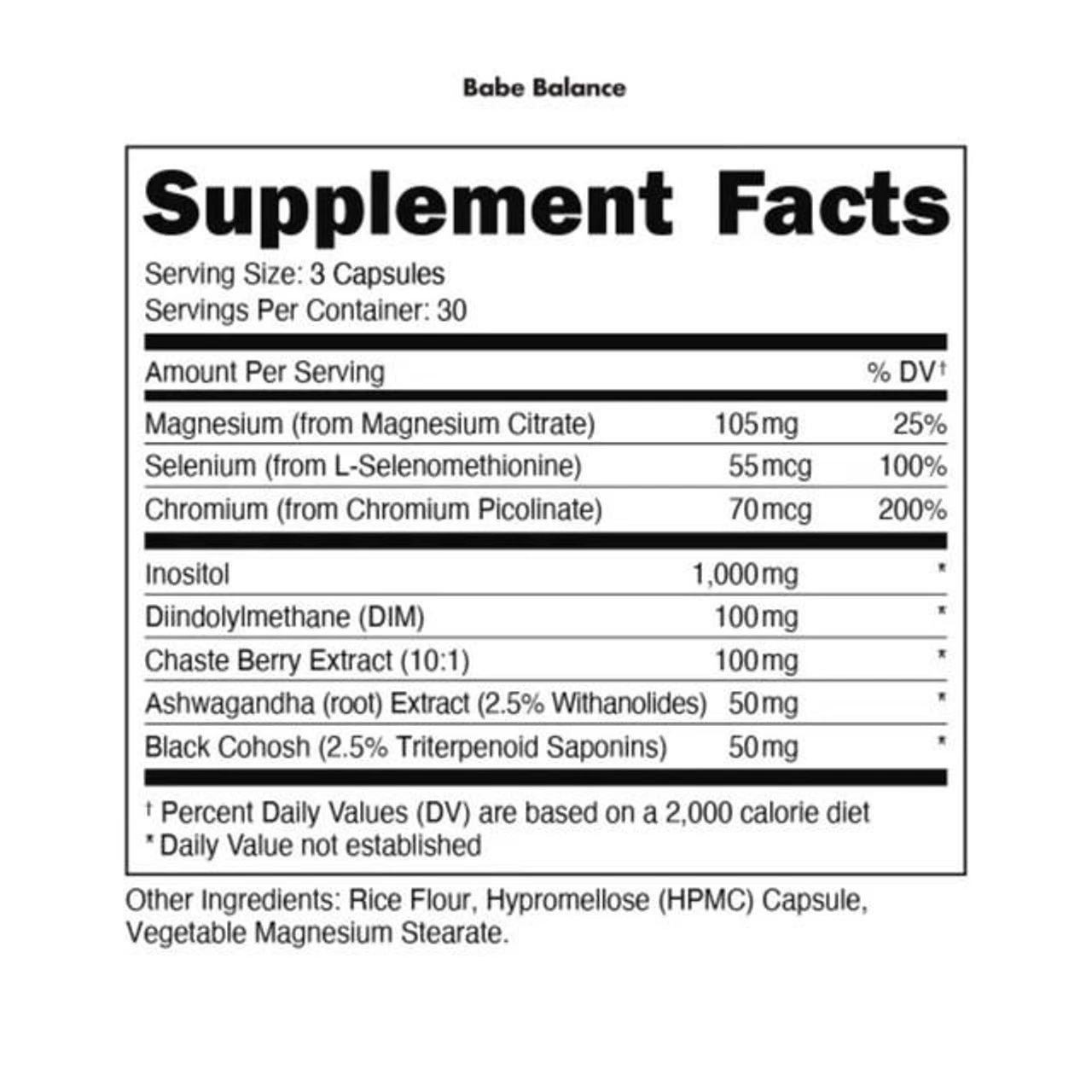 Bucked Up Babe Balance 90 Capsules - Image 2