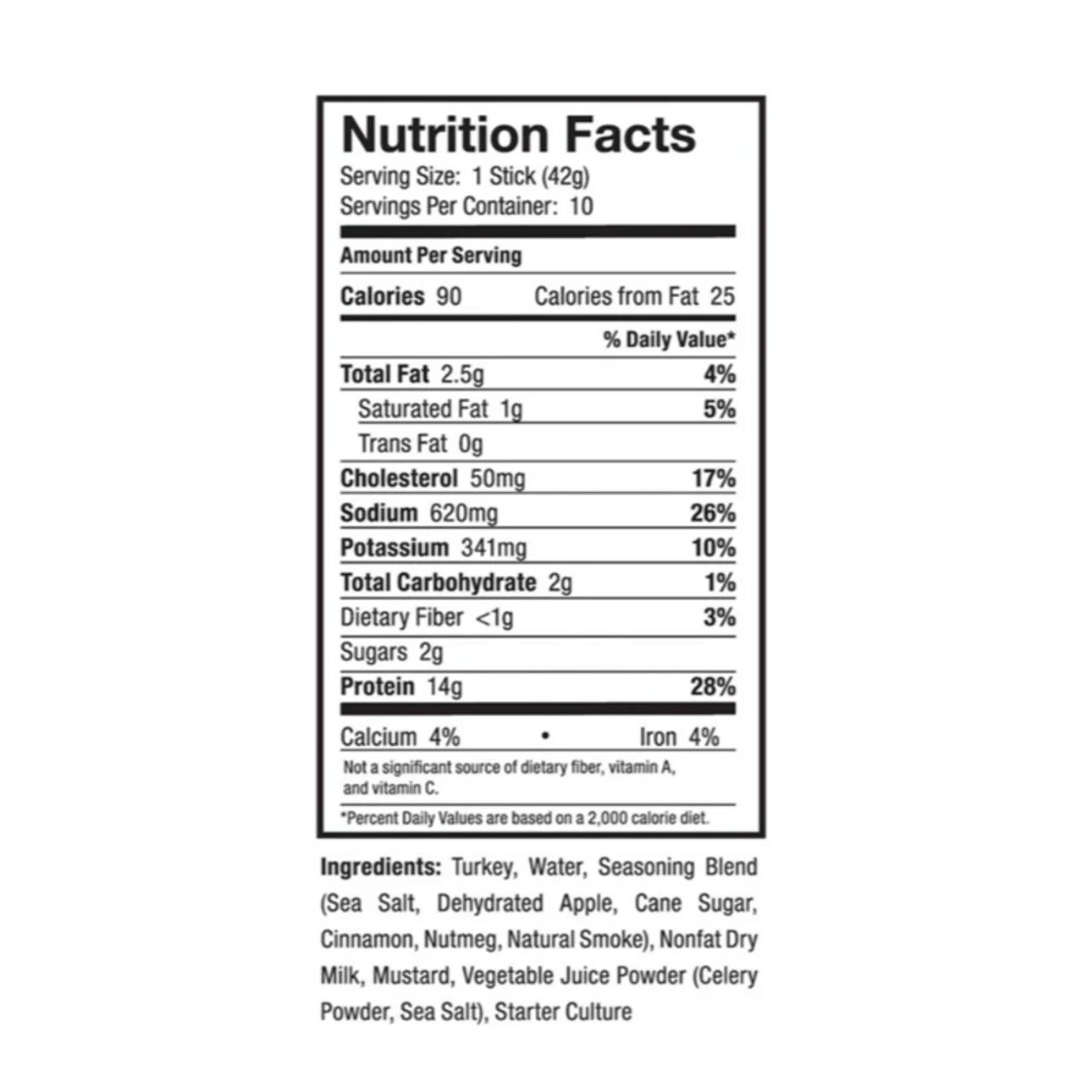 Ostrim Turkey Snack Stick 10/Box - Image 2